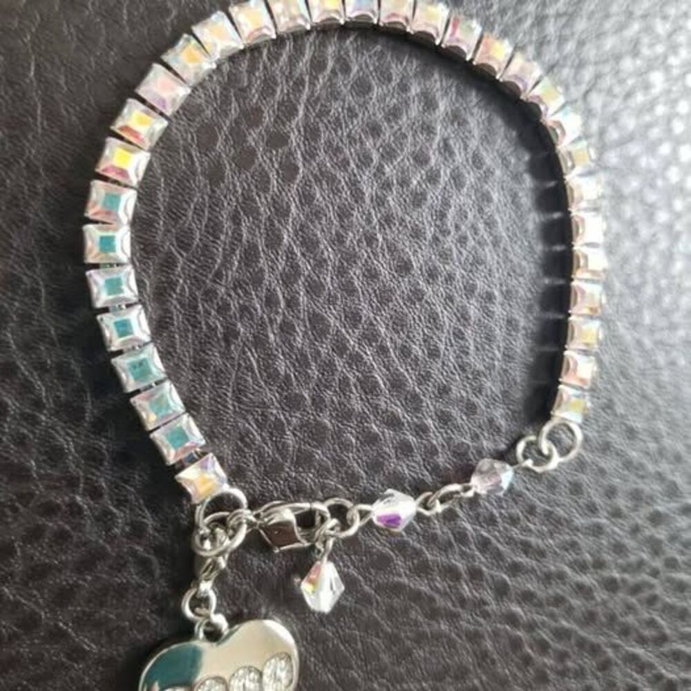 Kirks Folly 2000 Love Token Aurora Borealis Tennis Bracelet